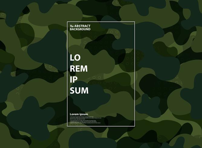 Fondo verde militar abstracto del modelo de la forma. Diseño para uso en abstracción, anuncio, cartel, material gráfico, ejército de fuerza, diseño moderno. vector