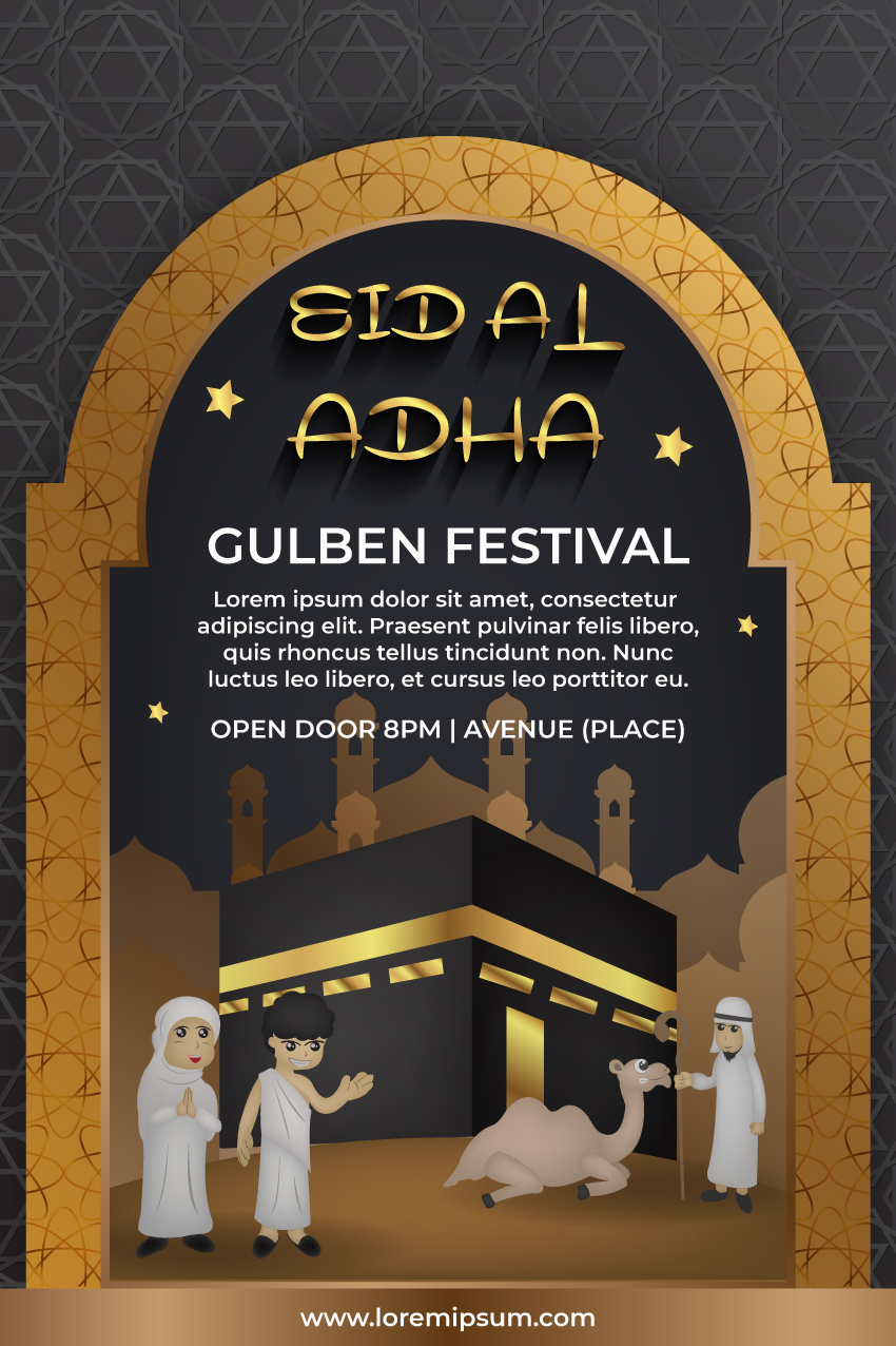poster modern design eid mubarak template 638995 Vector Art at Vecteezy