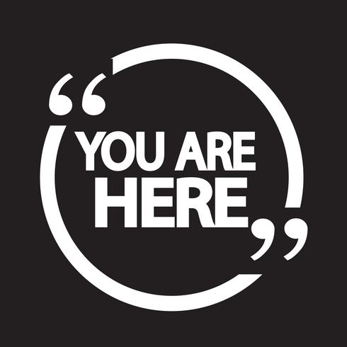 You are here icon vector