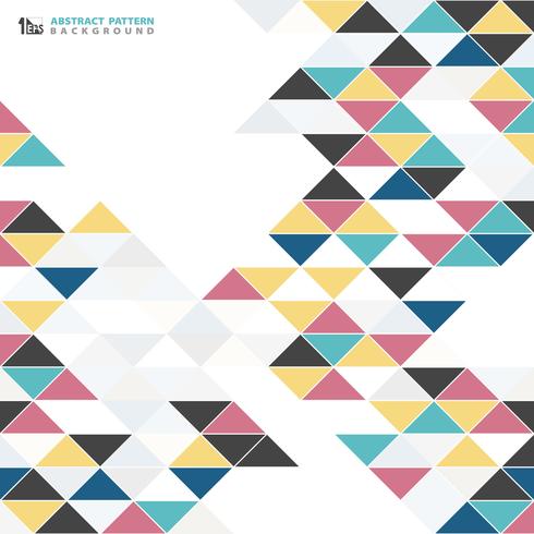 Abstract Modern Colorful Triangle Pattern Design Background You