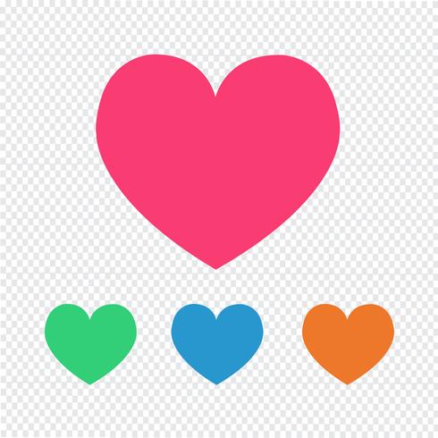 Love Heart icon vector