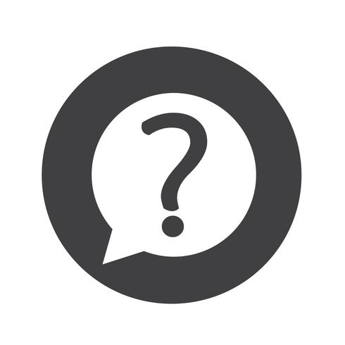 Question mark sign icon vector