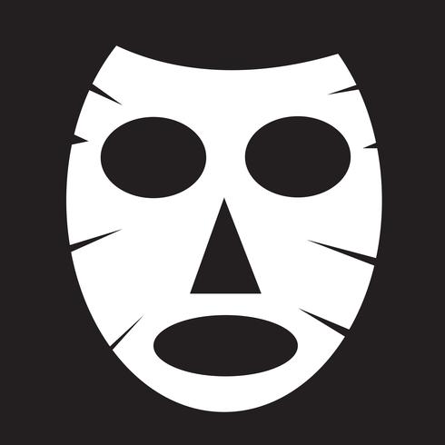 Facial mask icon vector