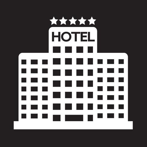 Hotel de cinco estrellas icono vector