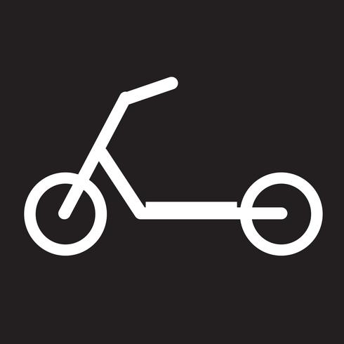 scooter children icon vector