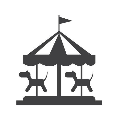 merry go round icon vector