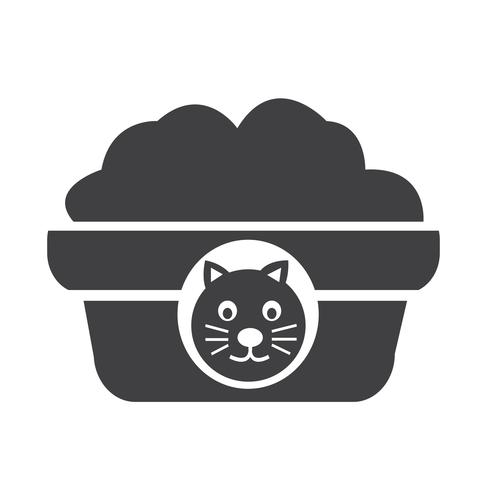 Pet cat food icon vector