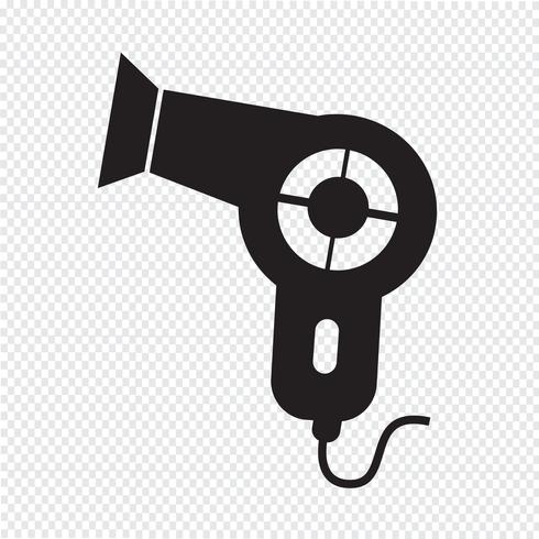 Hair dryer icon vector