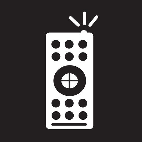 tv remote control icon vector