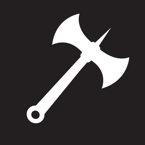 Battle axe icon vector