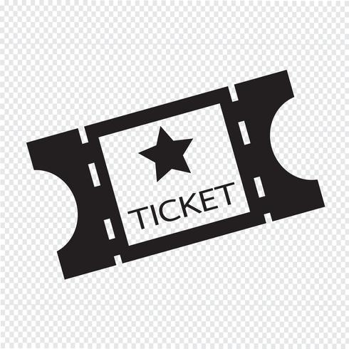 movie ticket icon vector