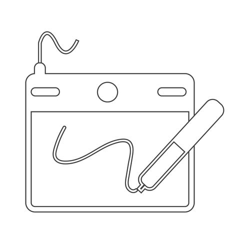 Digital Drawing Board icon vector