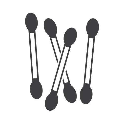 Cotton swab icon vector