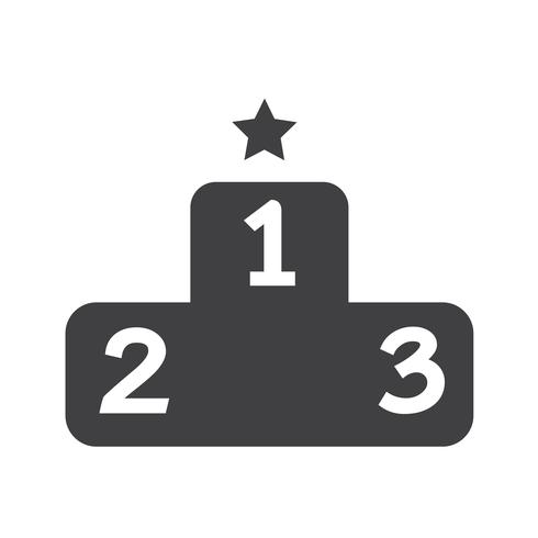 Podium icon  symbol sign vector