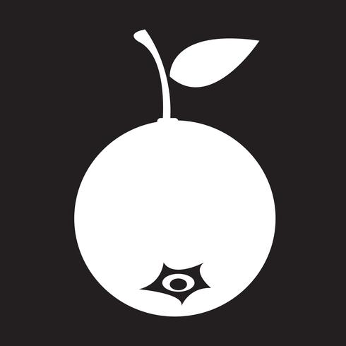 icono de fruta de arándano vector