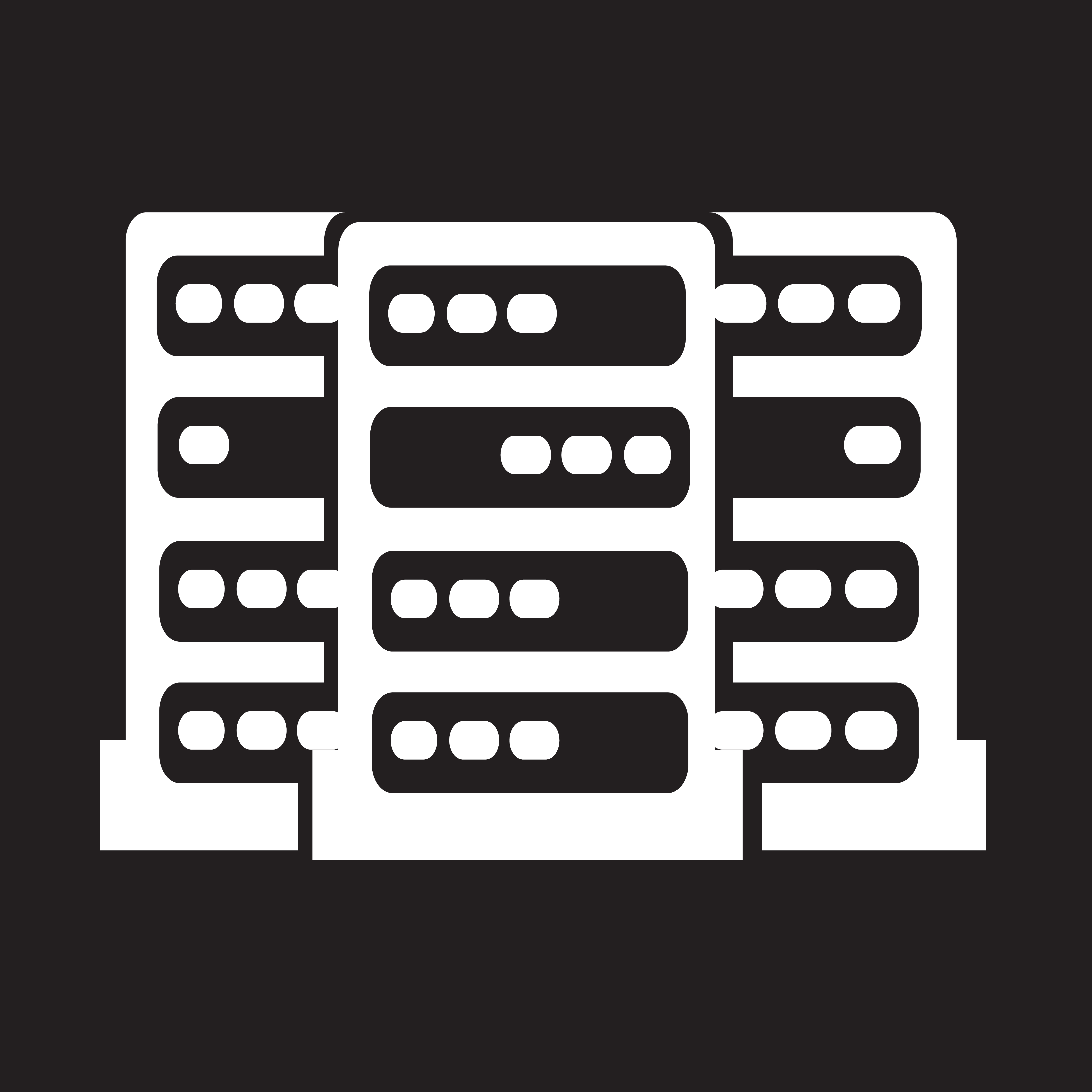 Computer Server icon 639282 Vector Art at Vecteezy