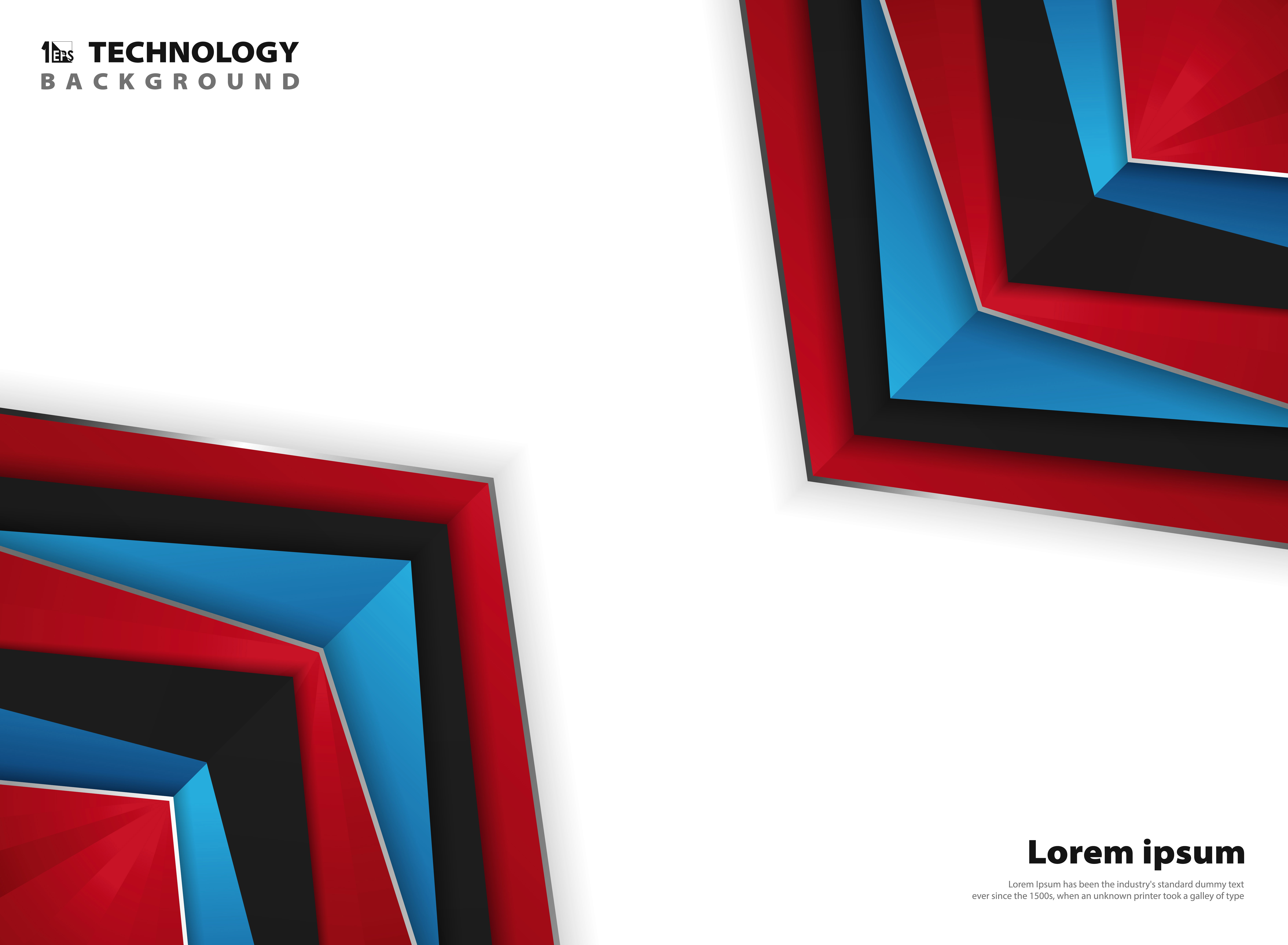 Abstract modern page red blue white colors background of ...