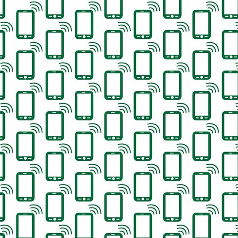 Pattern background Mobile phone icon vector