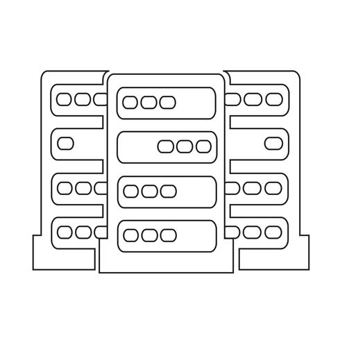 Computer Server icon vector