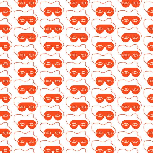 Pattern background sleep eye mask icon vector