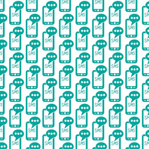 Pattern background Mobile phone icon vector