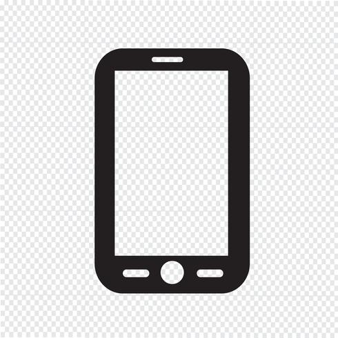 Mobile phone icon vector