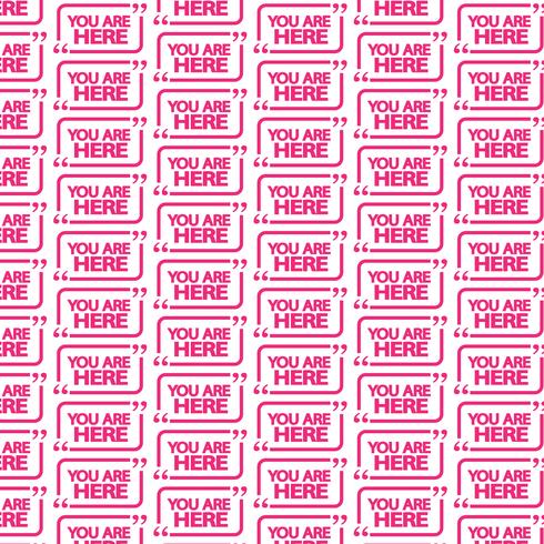 Pattern background You are here icon vector