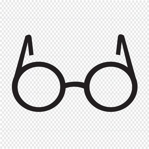 Icono de gafas símbolo de signo vector