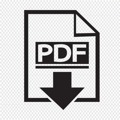 PDF icon  symbol sign vector