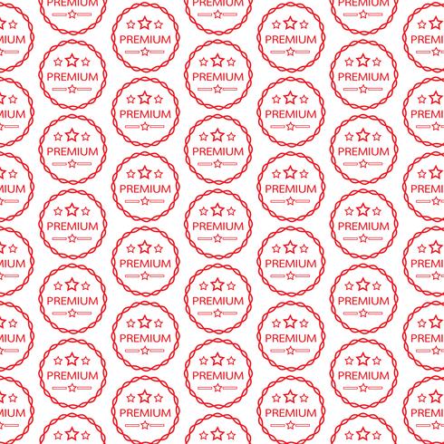 Pattern background Vintage premium label icon vector