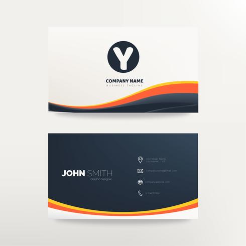 Business Card Template Vector