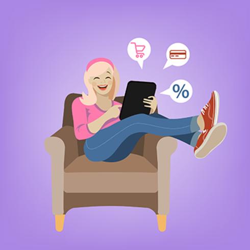 Vector illustration of online shopping cartoon girl 639820 Vector Art at Vecteezy Vector illustration of online shopping cartoon girl 639820 Vector Art at Vecteezy