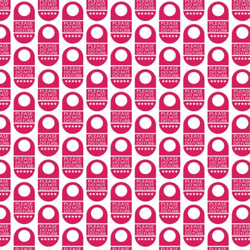 Pattern Background Please Do Not Disturb Door Hanger Icon