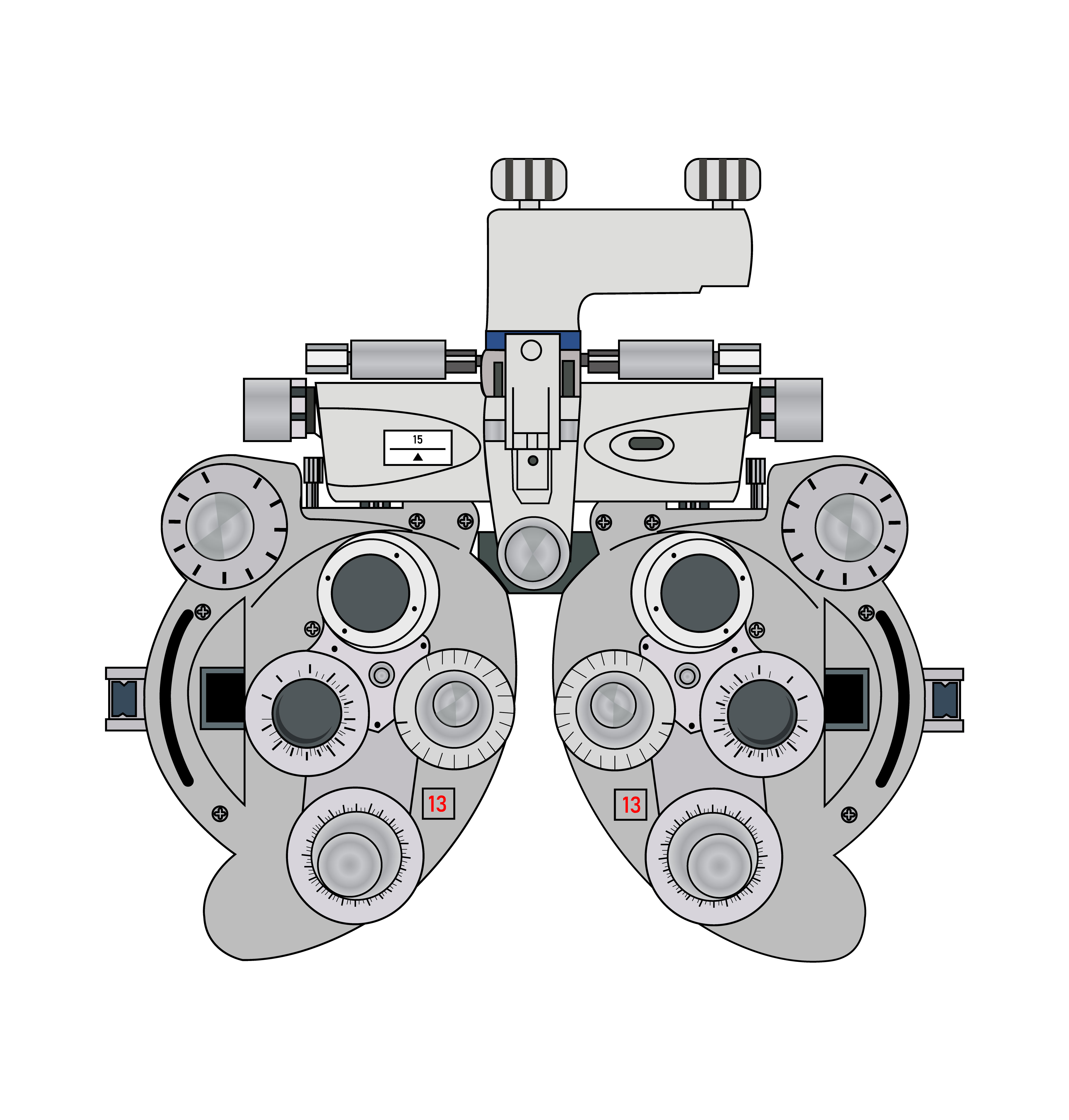bifocal optometry measurement device 639842 Vector Art at Vecteezy