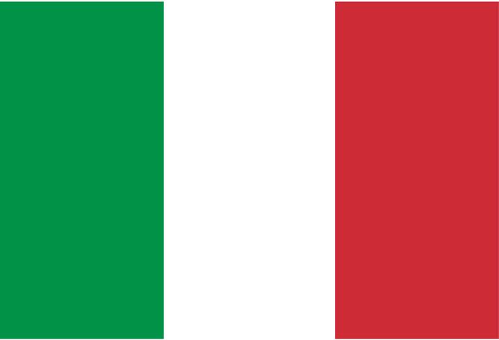 Bandera de italia vector