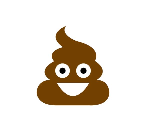 Smiling poop character vector