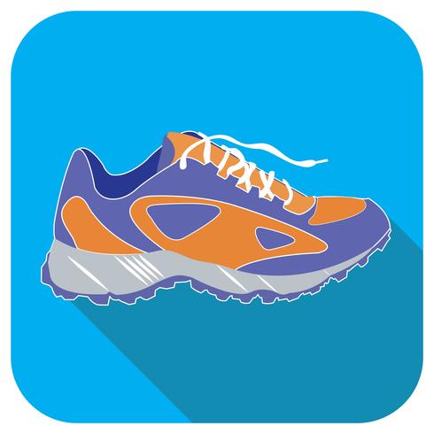 Sport shoe blue vector icon