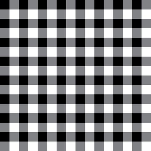 Patrón de tela a cuadros negro y gris vector