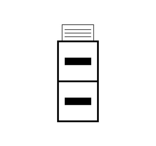 File cabinet vector