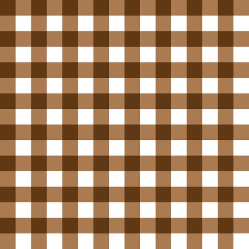 Dark Brown and Light Brown Plaid Fabric Pattern vector