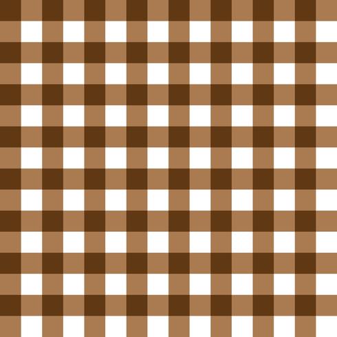 Dark Brown and Light Brown Plaid Fabric Pattern vector