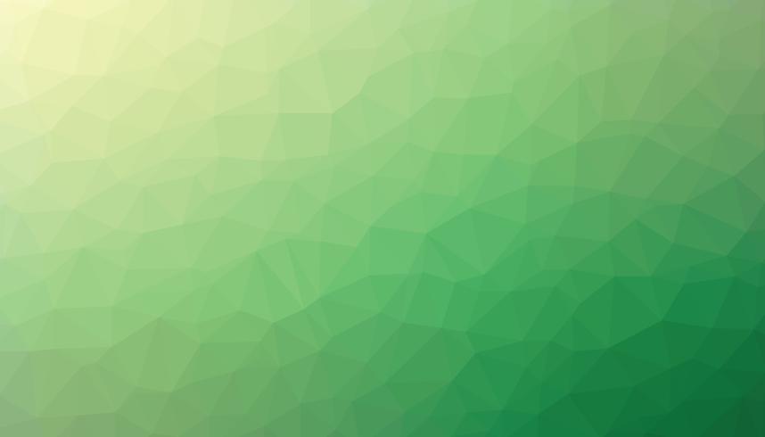 Green color triangulated background texture vector