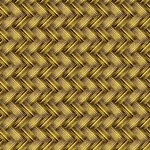 Golden Wicker Seamless Pattern vector