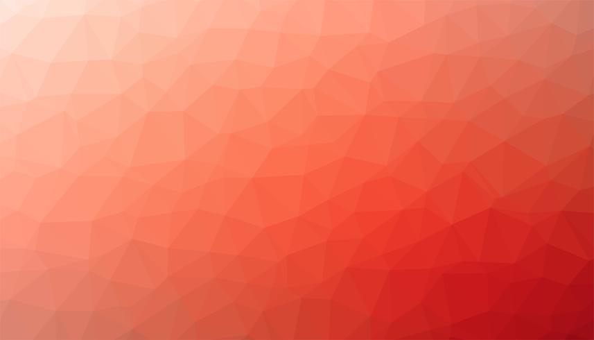 Red triangulated background texture vector