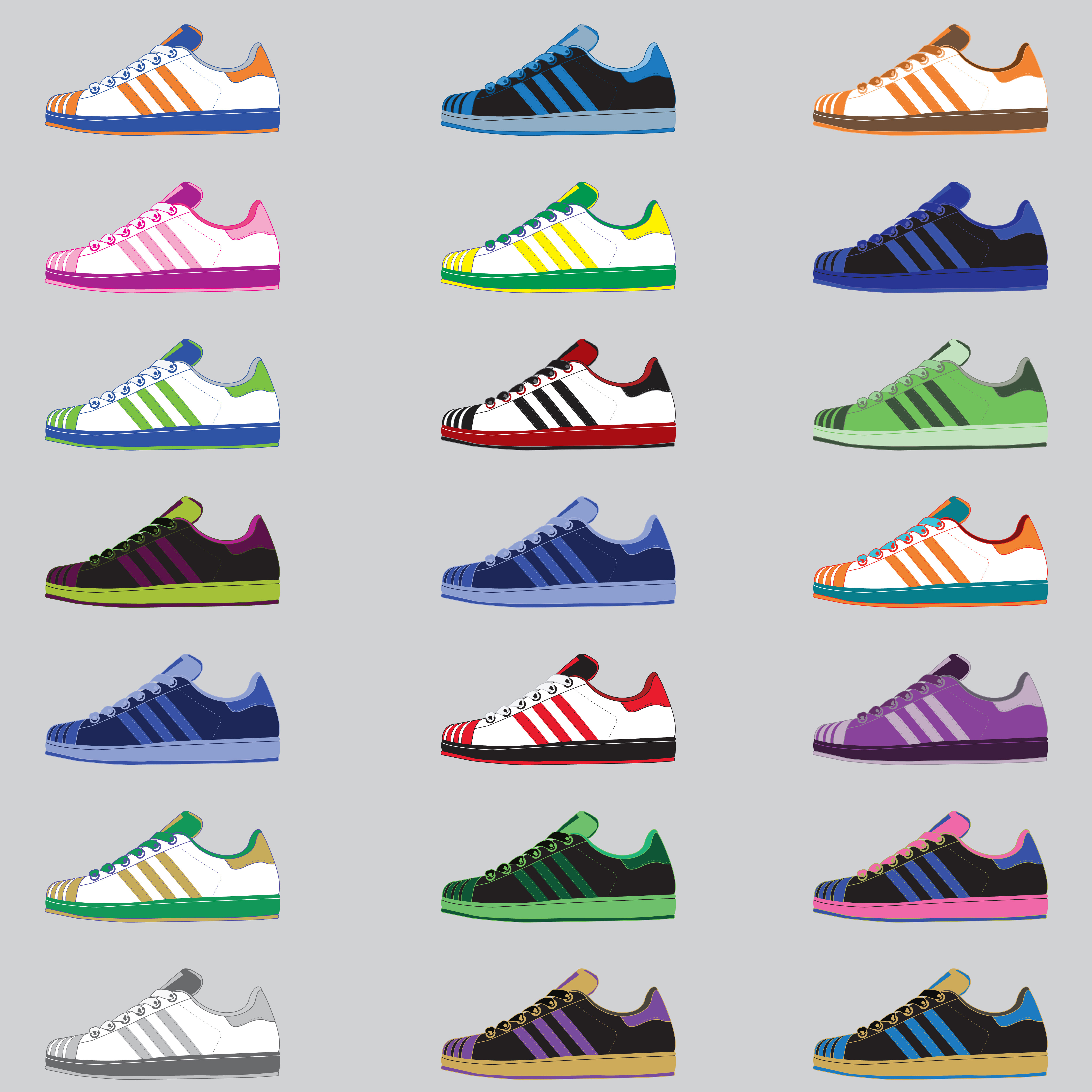 Sport shoes pack - Download Free Vectors, Clipart Graphics & Vector Art