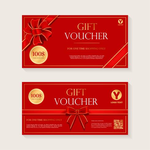 Gift Voucher Template Vector Design