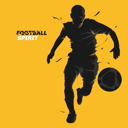 football soccer splash spirit vector