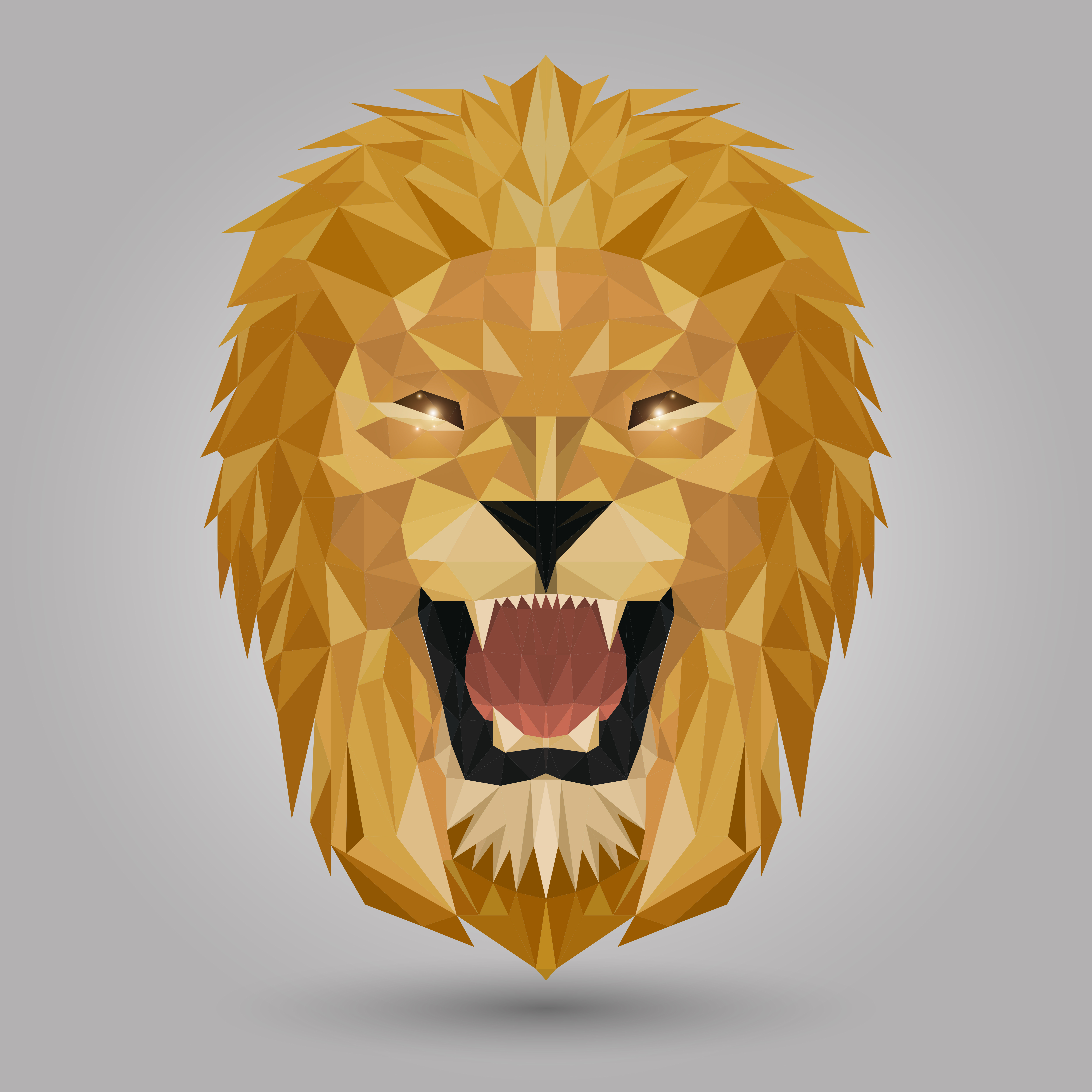 geometric lion head 640426 Vector Art at Vecteezy