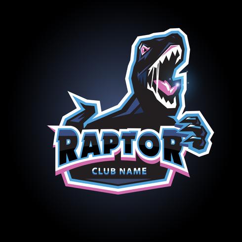Emblema del raptor logo vector