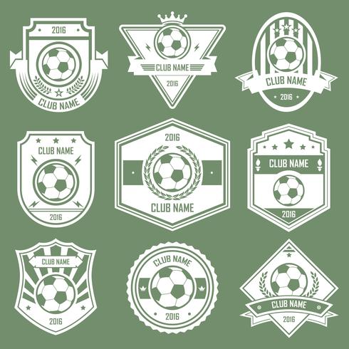 emblemas del club de fútbol vector